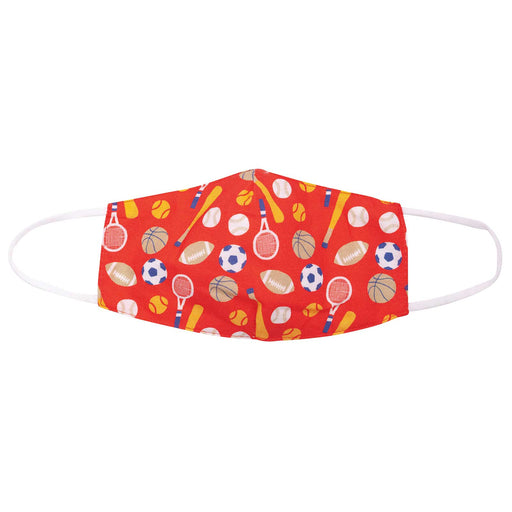 SPORTS RED Reusable Cotton Kid's Mask