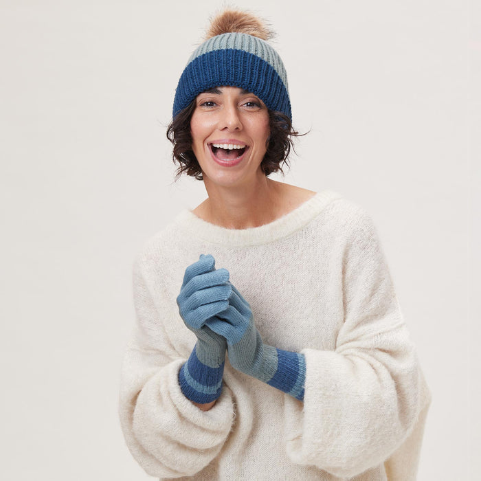 PADDINGTON BLUE Knit Gloves
