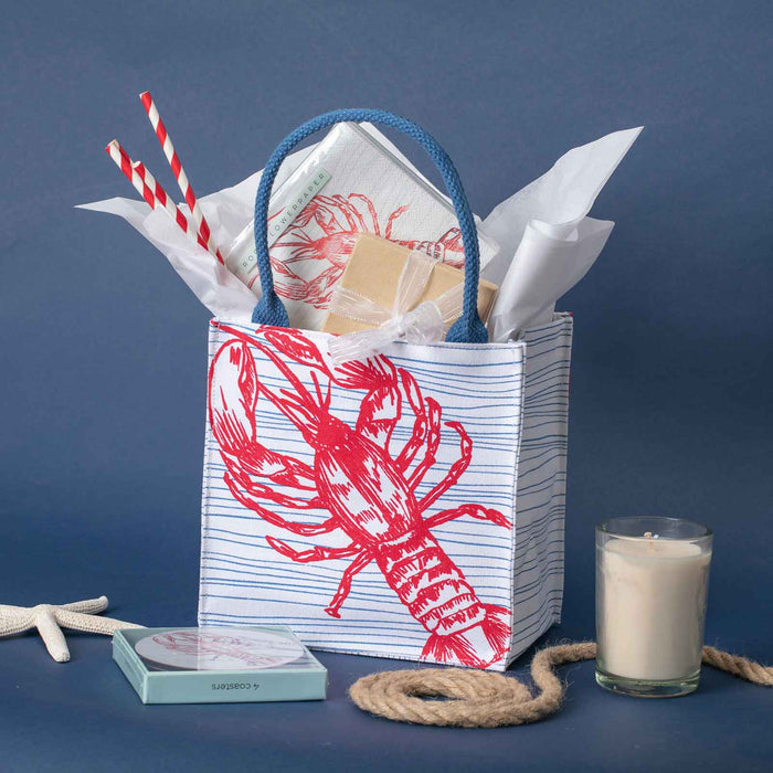 LOBSTER RED Itsy Bitsy Reusable Gift Bag Tote