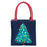 ABSTRACT CHRISTMAS TREE Itsy Bitsy Reusable Gift Bag Tote