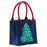ABSTRACT CHRISTMAS TREE Itsy Bitsy Reusable Gift Bag Tote