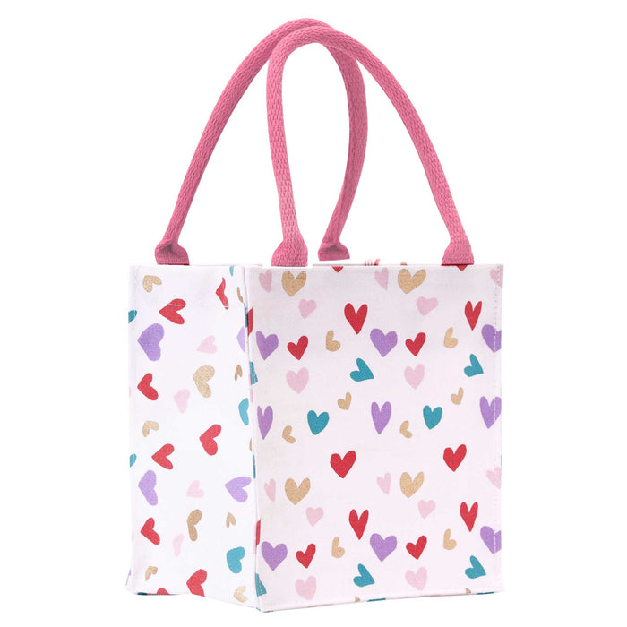 TOSSED HEARTS Itsy Bitsy Reusable Gift Bag Tote