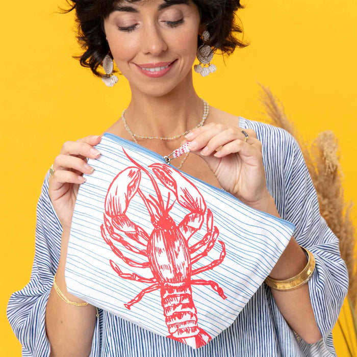 LOBSTER RED Pouch, Large