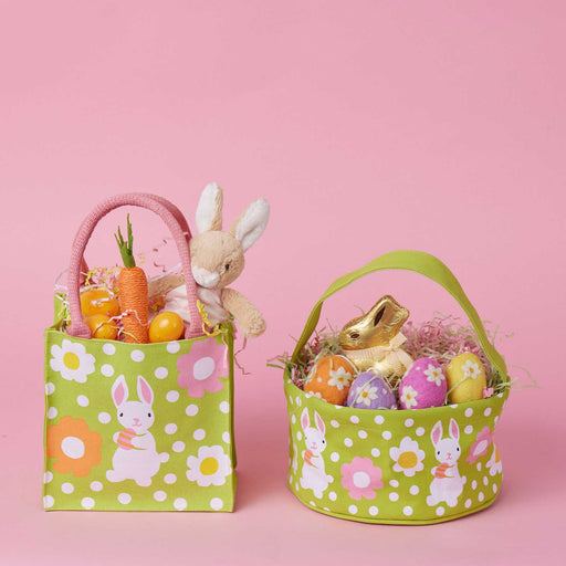BUNNY HOP Reusable Canvas Easter Basket