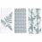 Ferns Green Cotton Kitchen Towels, Set of 3