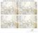 COASTAL SHELLS Cork-Backed Placemats, Set/4