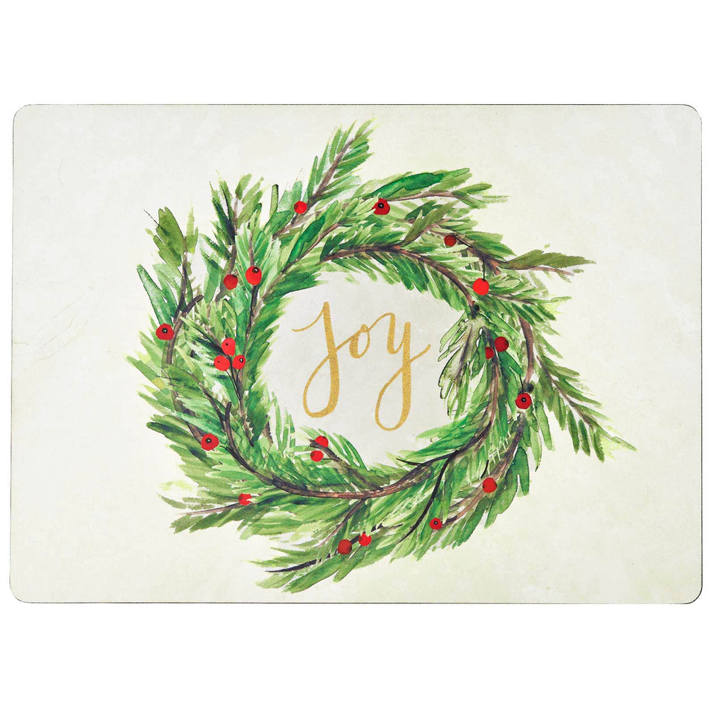 JOY Cork-Backed Placemats, Set/4