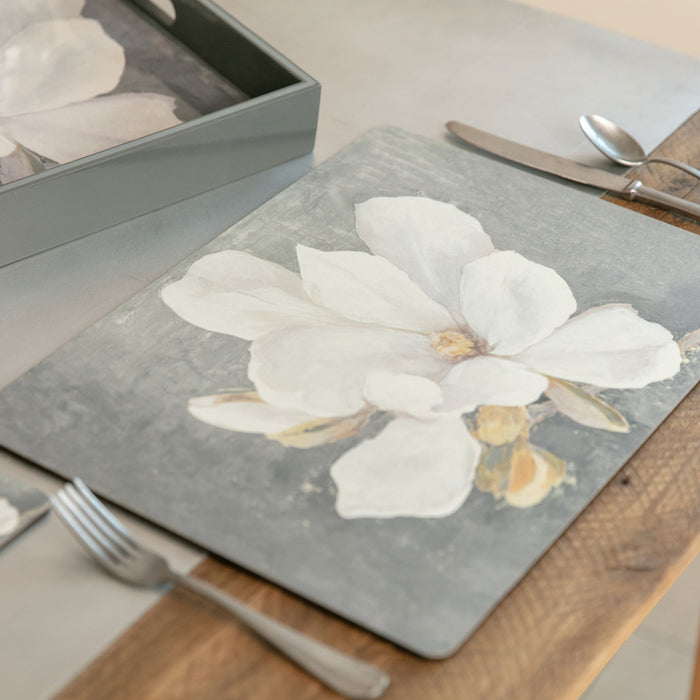 MAGNOLIA Cork-Backed Placemats, Set/4