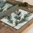 ABSTRACT SPRUCE BRANCH Cork-Backed Placemats, Set/4