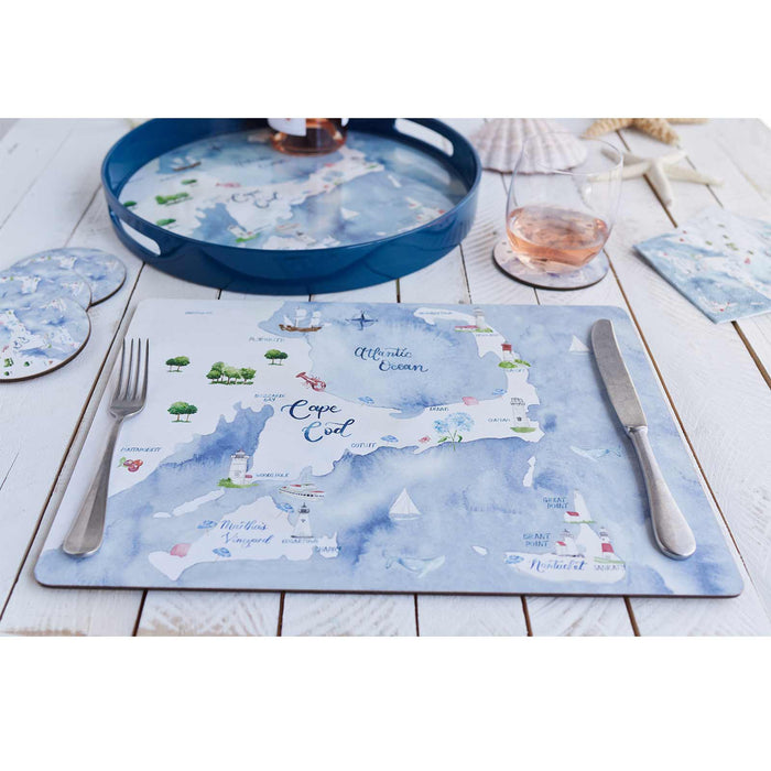 CAPE AND ISLANDS Cork-Backed Placemats, Set/4