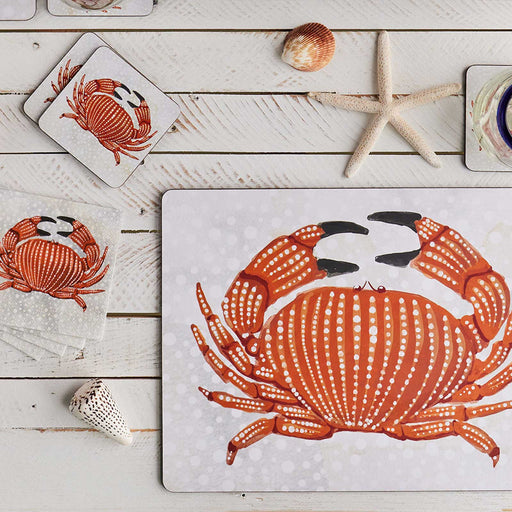 CRAB Cork-Backed Placemats, Set/4