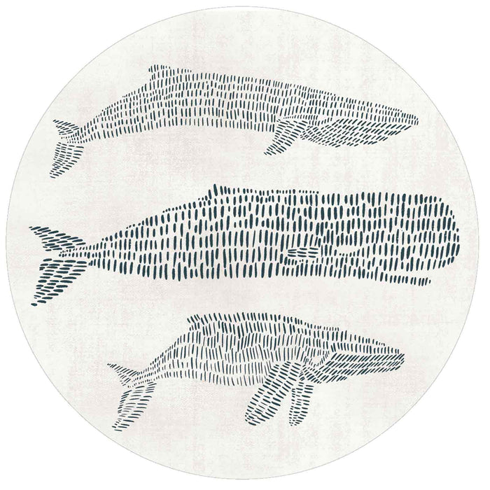 WHALES Round Coasters, Set of 4