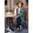 Loden/Brown Plaid Wrap SCARVES-ACRYLIC rfp-scarves