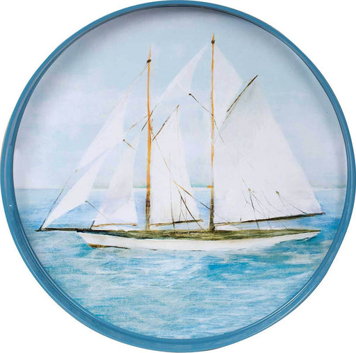 Summer Sail 15" Coco Tray TRAY-ROUND rfp-home